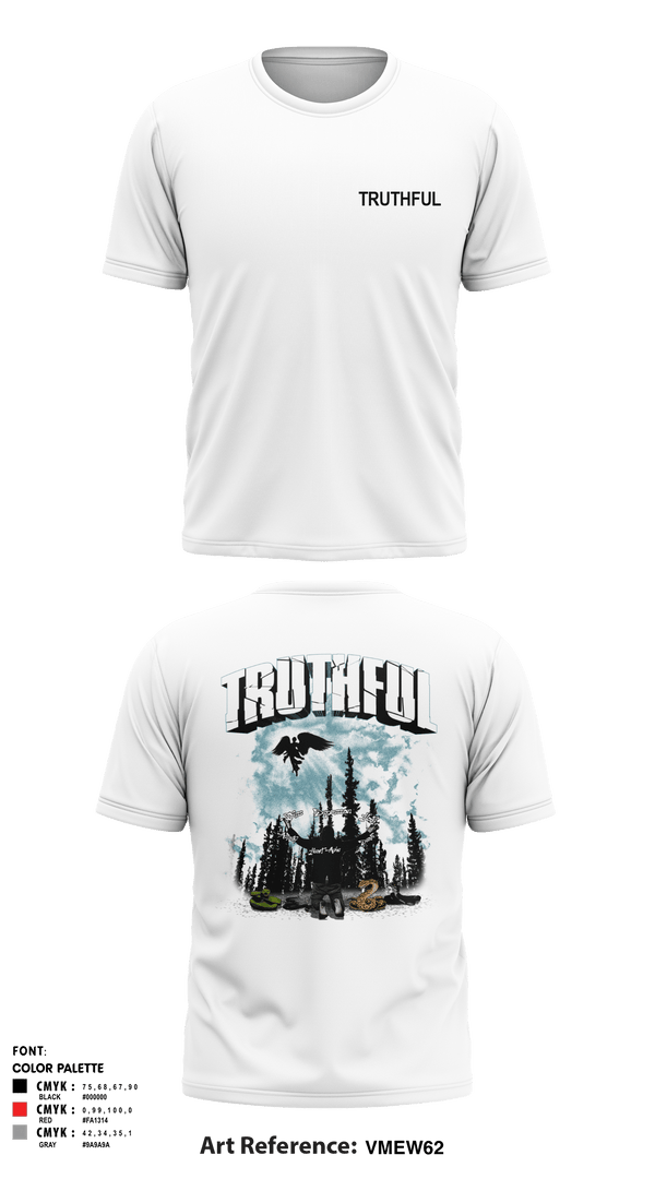 TRUTHFUL-23.LLC 37288792 Short Sleeve Performance Shirt -13