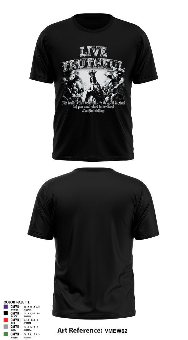 TRUTHFUL-23.LLC 37288792 Short Sleeve Performance Shirt -17