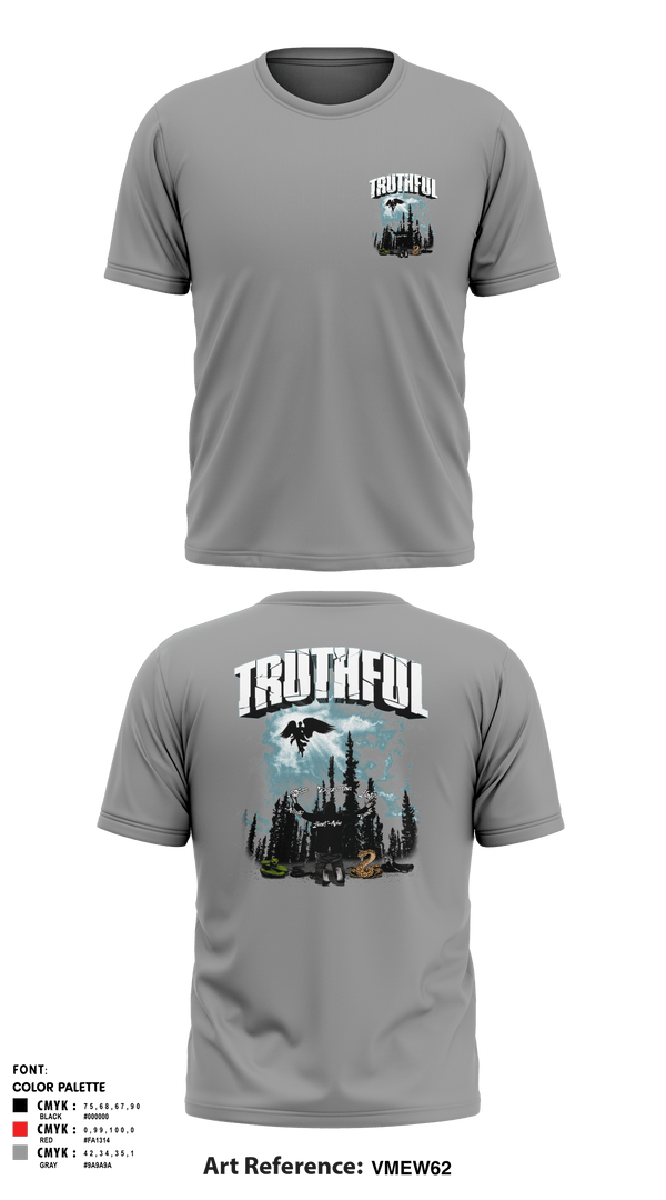 TRUTHFUL-23.LLC 37288792 Short Sleeve Performance Shirt -9