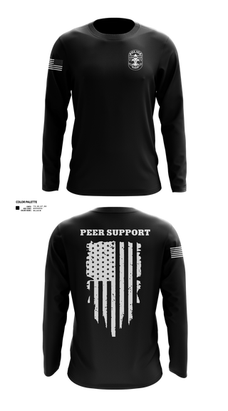 LMPD PEER SUPPORT 60613190 Long Sleeve Performance Shirt 40