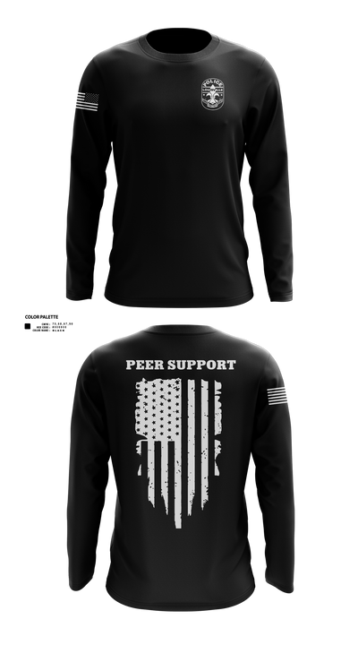 LMPD PEER SUPPORT 60613190 Long Sleeve Performance Shirt 40