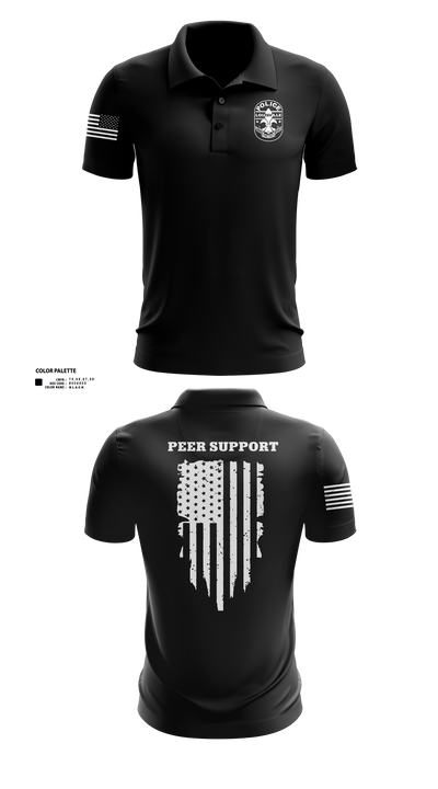 LMPD PEER SUPPORT 60613190 Short Sleeve Performance Polo - 40