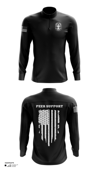 LMPD PEER SUPPORT 60613190 Quarter Zip Jacket - 40