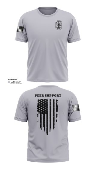 LMPD PEER SUPPORT 60613190 Old School Cotton Feel Shirt - 42