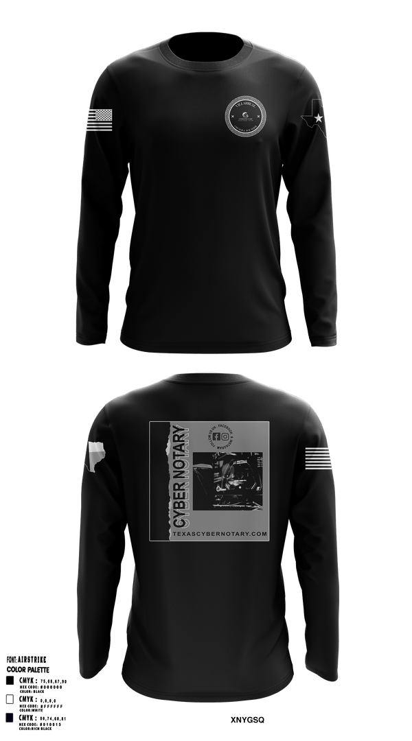 Cyber Notary 71762089 Long Sleeve Performance Shirt - 2