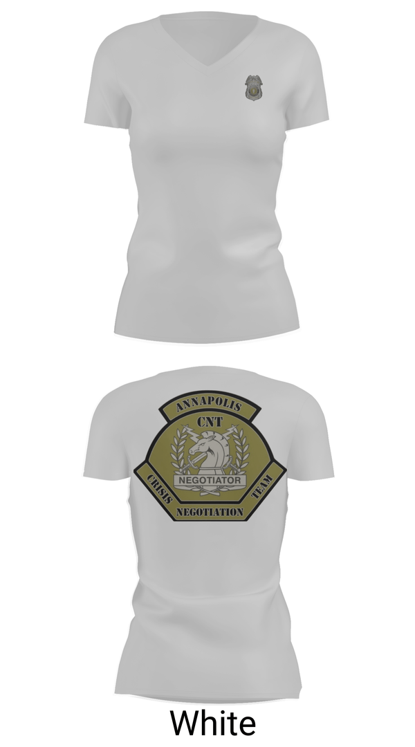 Womens Short Sleeve Vneck Shirt, Annapolis Police Crisis Negotiation Team, Police, Teamtime, Team time, sublimation, custom sports apparel, team uniforms, spirit wear, spiritwear, sports uniforms, custom shirts, team store, custom team store, fundraiser sports, apparel fundraiser
