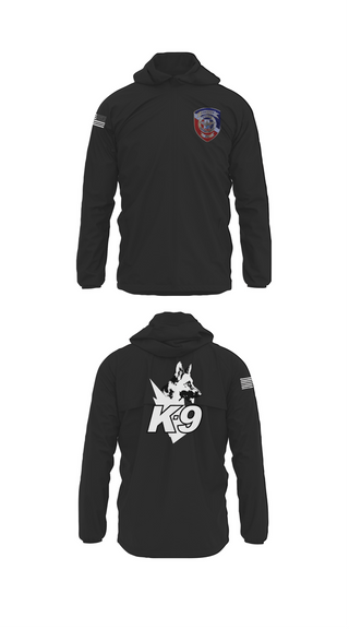 Windbreaker, Anniston Police Department K9 UnitAnniston Police Department K9 Unit, Police, Teamtime, Team time, sublimation, custom sports apparel, team uniforms, spirit wear, spiritwear, sports uniforms, custom shirts, team store, custom team store, fundraiser sports, apparel fundraiser
