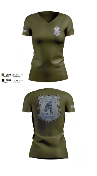 Womens Short Sleeve Vneck Shirt, LEO Support Foundation, Police, Teamtime, Team time, sublimation, custom sports apparel, team uniforms, spirit wear, spiritwear, sports uniforms, custom shirts, team store, custom team store, fundraiser sports, apparel fundraiser