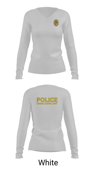 Womens Long Sleeve Vneck Shirt, Atmore PD CSU, Police, Teamtime, Team time, sublimation, custom sports apparel, team uniforms, spirit wear, spiritwear, sports uniforms, custom shirts, team store, custom team store, fundraiser sports, apparel fundraiser