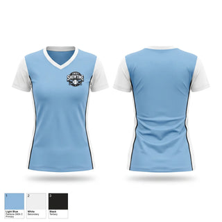 Womens Short Sleeve Vneck Shirt, Indy Showtime, Baseball, Teamtime, Team time, sublimation, custom sports apparel, team uniforms, spirit wear, spiritwear, sports uniforms, custom shirts, team store, custom team store, fundraiser sports, apparel fundraiser
