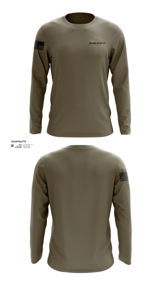 Long Sleeve Performance Shirt, Flathead County Sheriff's Office, Police, Teamtime, Team time, sublimation, custom sports apparel, team uniforms, spirit wear, spiritwear, sports uniforms, custom shirts, team store, custom team store, fundraiser sports, apparel fundraiser