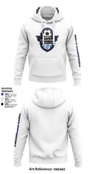 Hoodie, North Chesapeake Football Club, Men's Soccer, Teamtime, Team time, sublimation, custom sports apparel, team uniforms, spirit wear, spiritwear, sports uniforms, custom shirts, team store, custom team store, fundraiser sports, apparel fundraiser