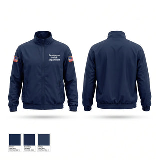 Windbreaker, Farmington Police Department, Police, Teamtime, Team time, sublimation, custom sports apparel, team uniforms, spirit wear, spiritwear, sports uniforms, custom shirts, team store, custom team store, fundraiser sports, apparel fundraiser