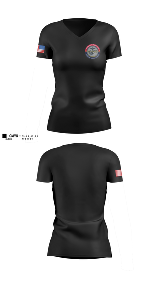 Womens Short Sleeve Vneck Shirt, MCAS Miramar Emergency Dispatch, Marines, Teamtime, Team time, sublimation, custom sports apparel, team uniforms, spirit wear, spiritwear, sports uniforms, custom shirts, team store, custom team store, fundraiser sports, apparel fundraiser