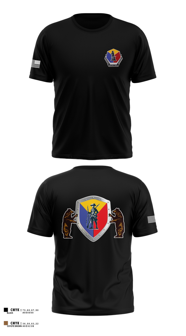 Short Sleeve Performance Shirt, Camp Crowder HHC, , Teamtime, Team time, sublimation, custom sports apparel, team uniforms, spirit wear, spiritwear, sports uniforms, custom shirts, team store, custom team store, fundraiser sports, apparel fundraiser