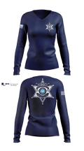 Washington Parish Sheriff’s Office 57226799 Women's Long Sleeve V-neck Shirt - 10