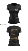 Narcotics K9 63808896 Women's Short Sleeve V-neck Shirt - 1