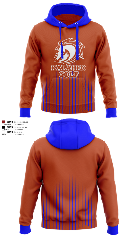 Hoodie, Kalaheo Golf, Golf, Teamtime, Team time, sublimation, custom sports apparel, team uniforms, spirit wear, spiritwear, sports uniforms, custom shirts, team store, custom team store, fundraiser sports, apparel fundraiser