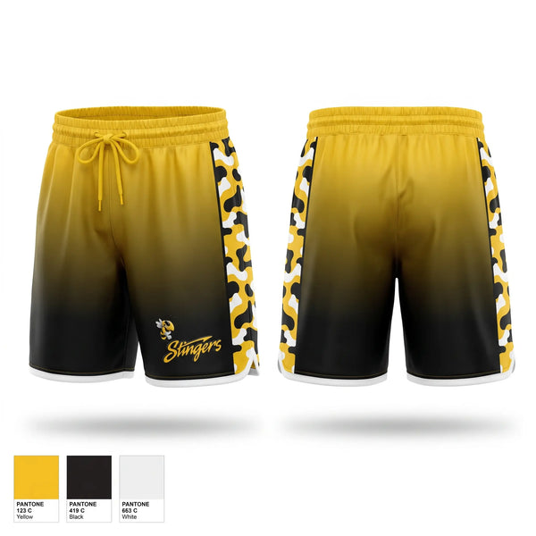 Athletic Shorts With Pockets, Stingers, Baseball, Teamtime, Team time, sublimation, custom sports apparel, team uniforms, spirit wear, spiritwear, sports uniforms, custom shirts, team store, custom team store, fundraiser sports, apparel fundraiser