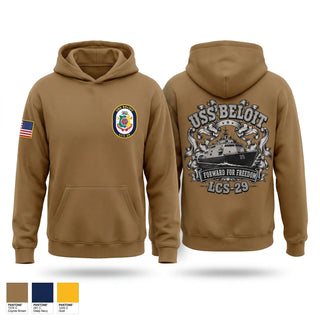 Hoodie, USS Beloit, Navy, Teamtime, Team time, sublimation, custom sports apparel, team uniforms, spirit wear, spiritwear, sports uniforms, custom shirts, team store, custom team store, fundraiser sports, apparel fundraiser