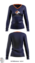 Jr Huskies Basketball 42641370 Women's Long Sleeve V-neck Shirt - 1