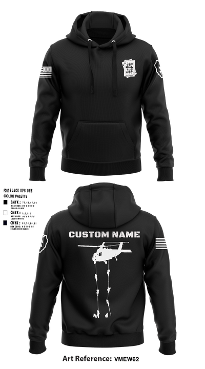 A Co 2-25 AVN Black Jacks 60581999 Hoodie - 5