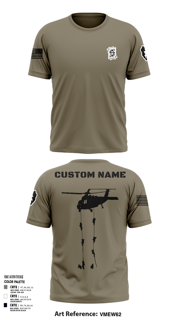 A Co 2-25 AVN Black Jacks 60581999 Short Sleeve Performance Shirt - 4