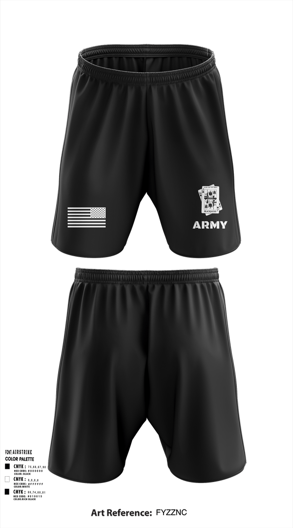 A Co 2-25 AVN Black Jacks 60581999 Athletic Shorts With Pockets - 4