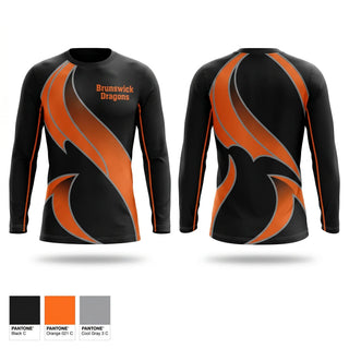 Long Sleeve Performance Shirt, Brunswick Dragons, Women's Basketball, Teamtime, Team time, sublimation, custom sports apparel, team uniforms, spirit wear, spiritwear, sports uniforms, custom shirts, team store, custom team store, fundraiser sports, apparel fundraiser
