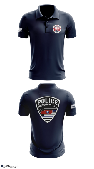 Short Sleeve Performance Polo, Brownsville Police Department, Police, Teamtime, Team time, sublimation, custom sports apparel, team uniforms, spirit wear, spiritwear, sports uniforms, custom shirts, team store, custom team store, fundraiser sports, apparel fundraiser