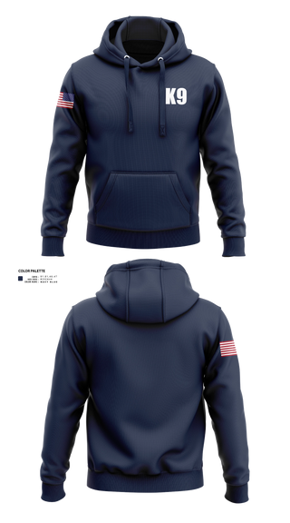 Hoodie, K9, Police, Teamtime, Team time, sublimation, custom sports apparel, team uniforms, spirit wear, spiritwear, sports uniforms, custom shirts, team store, custom team store, fundraiser sports, apparel fundraiser