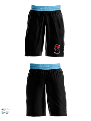 Mens Basketball Shorts, Spartans, Men's Basketball, Teamtime, Team time, sublimation, custom sports apparel, team uniforms, spirit wear, spiritwear, sports uniforms, custom shirts, team store, custom team store, fundraiser sports, apparel fundraiser