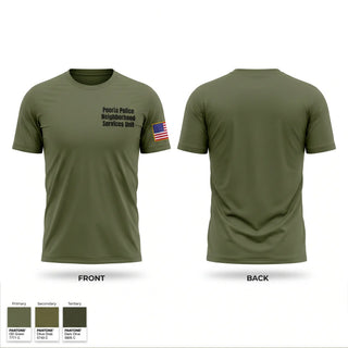 Short Sleeve Performance Shirt, Peoria Police Neighborhood Services Unit, Police, Teamtime, Team time, sublimation, custom sports apparel, team uniforms, spirit wear, spiritwear, sports uniforms, custom shirts, team store, custom team store, fundraiser sports, apparel fundraiser