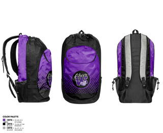 Gear Bag, Soledad Warriors Cheer, Cheer, Teamtime, Team time, sublimation, custom sports apparel, team uniforms, spirit wear, spiritwear, sports uniforms, custom shirts, team store, custom team store, fundraiser sports, apparel fundraiser