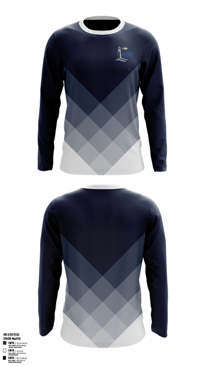 Hancock County Technical Center 2540032 Long Sleeve Performance Shirt - 33