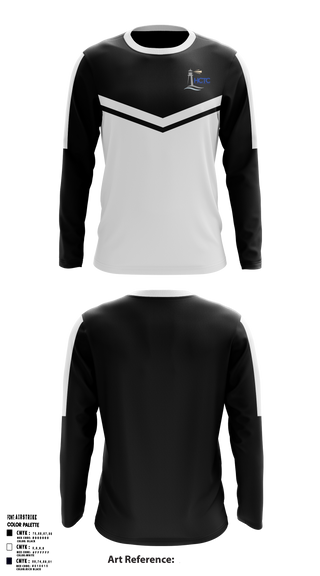 Hancock County Technical Center 2540032 Long Sleeve Performance Shirt - 34
