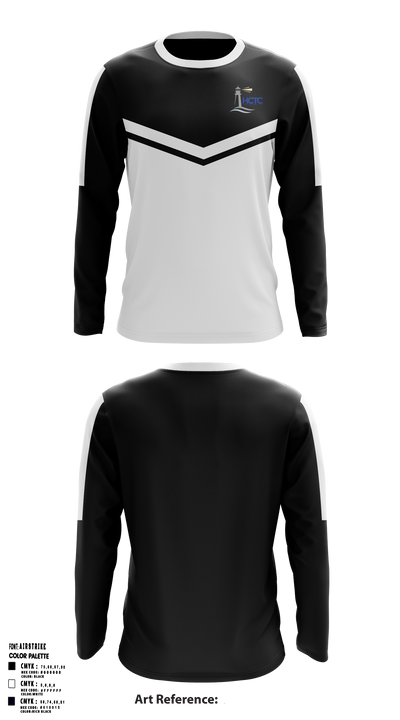 Hancock County Technical Center 2540032 Long Sleeve Performance Shirt - 34