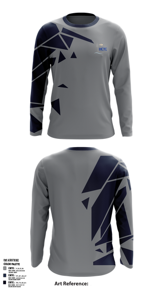 Hancock County Technical Center 2540032 Long Sleeve Performance Shirt - 35