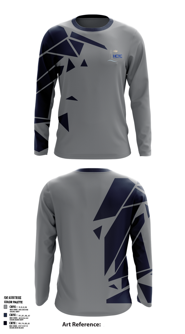 Hancock County Technical Center 2540032 Long Sleeve Performance Shirt - 35