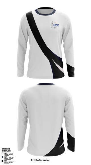Hancock County Technical Center 2540032 Long Sleeve Performance Shirt - 36