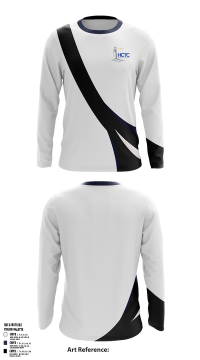 Hancock County Technical Center 2540032 Long Sleeve Performance Shirt - 36
