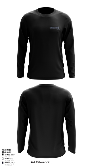 Hancock County Technical Center 2540032 Long Sleeve Performance Shirt - 36