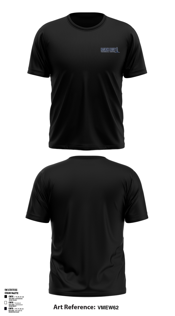 Hancock County Technical Center 2540032 Short Sleeve Performance Shirt - 36