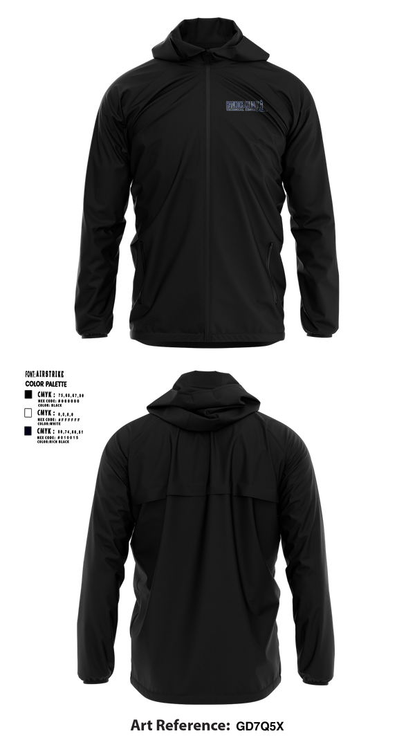 Hancock County Technical Center 2540032 Windbreaker - 36