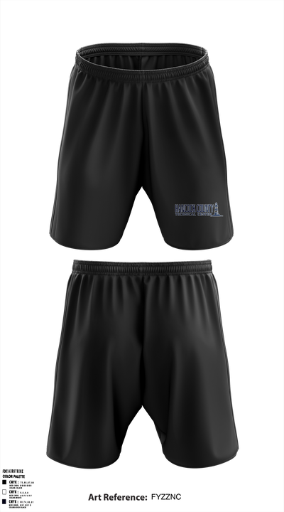 Hancock County Technical Center 2540032 Athletic Shorts With Pockets - 36