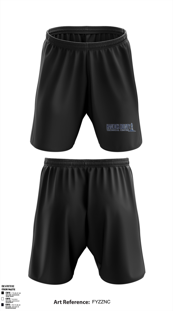 Hancock County Technical Center 2540032 Athletic Shorts With Pockets - 36