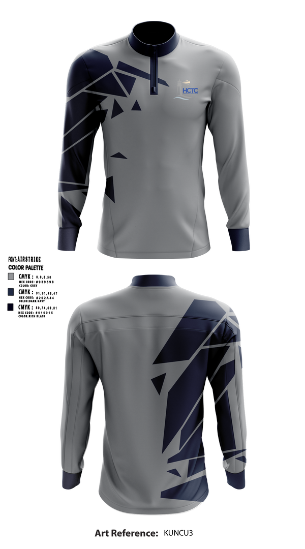 Hancock County Technical Center 2540032 Quarter Zip Jacket - 35
