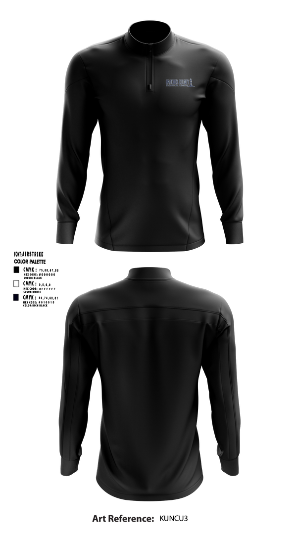 Hancock County Technical Center 2540032 Quarter Zip Jacket - 36
