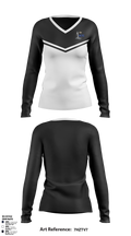 Hancock County Technical Center 2540032 Women's Long Sleeve V-neck Shirt - 34