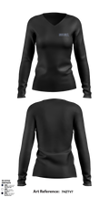Hancock County Technical Center 2540032 Women's Long Sleeve V-neck Shirt - 36